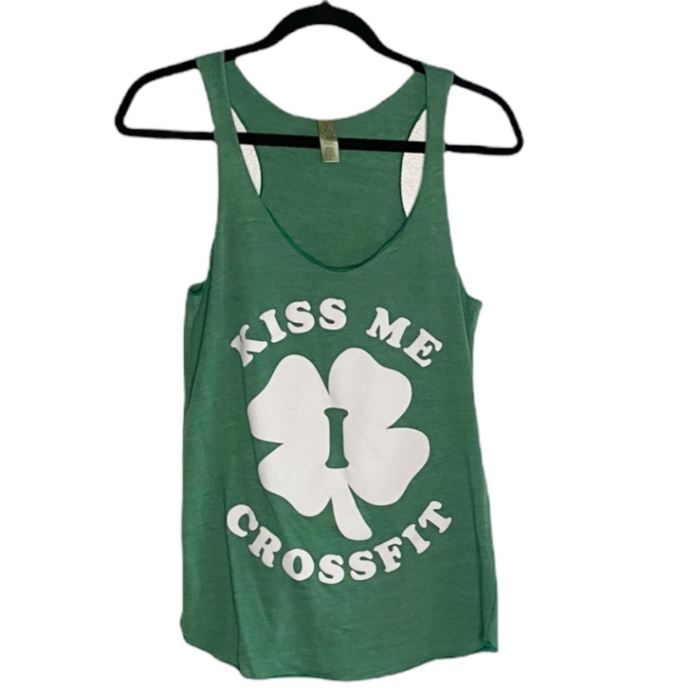 Alternative Earth Green Crossfit Tank Top Large